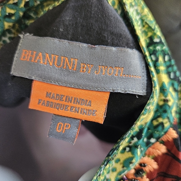 Bhanuni by Jyoti Anthropologie Women's 0P Obsidian Dress Maxi Long Sleeve Boho - Picture 10 of 13